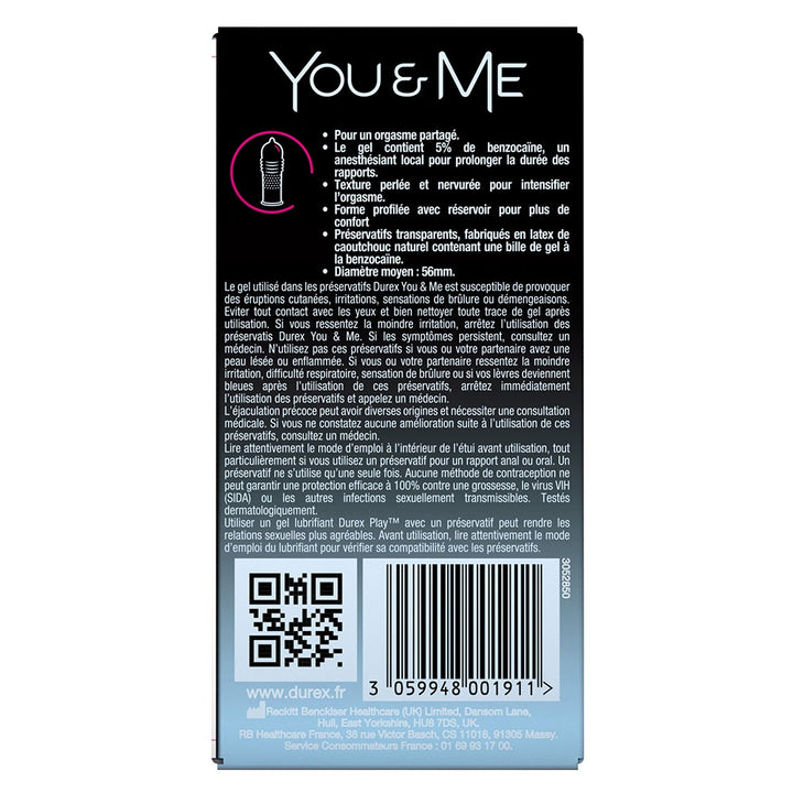 Durex You&Me Delay condoms 10 units