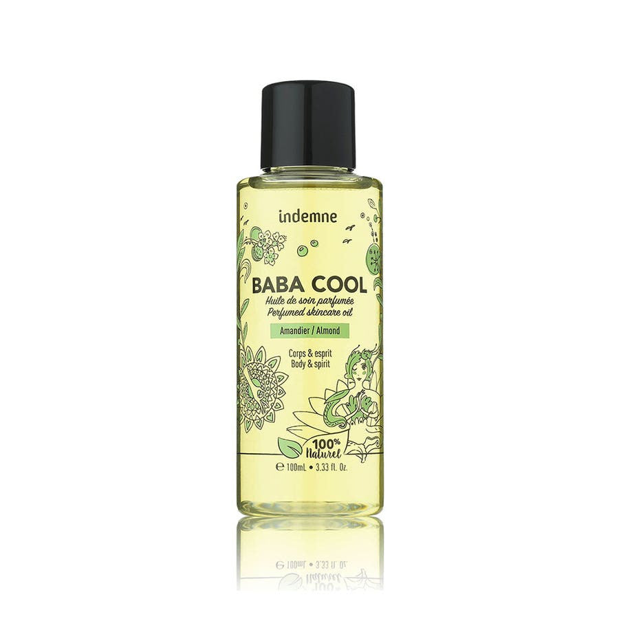 Huile de soin parfumée Indemne Baba-Cool pour le corps et l'esprit 100 ml (3,38 fl oz) 