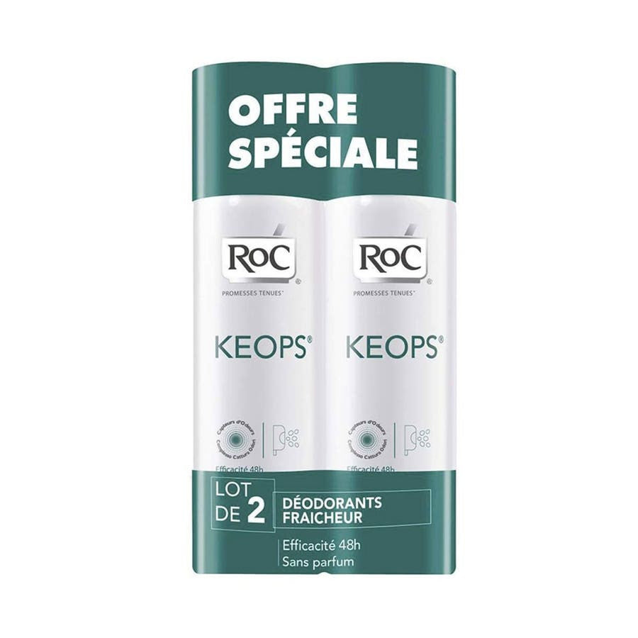 Roc Freshness Dry Deodorant 2x 100ml (3.38fl oz)