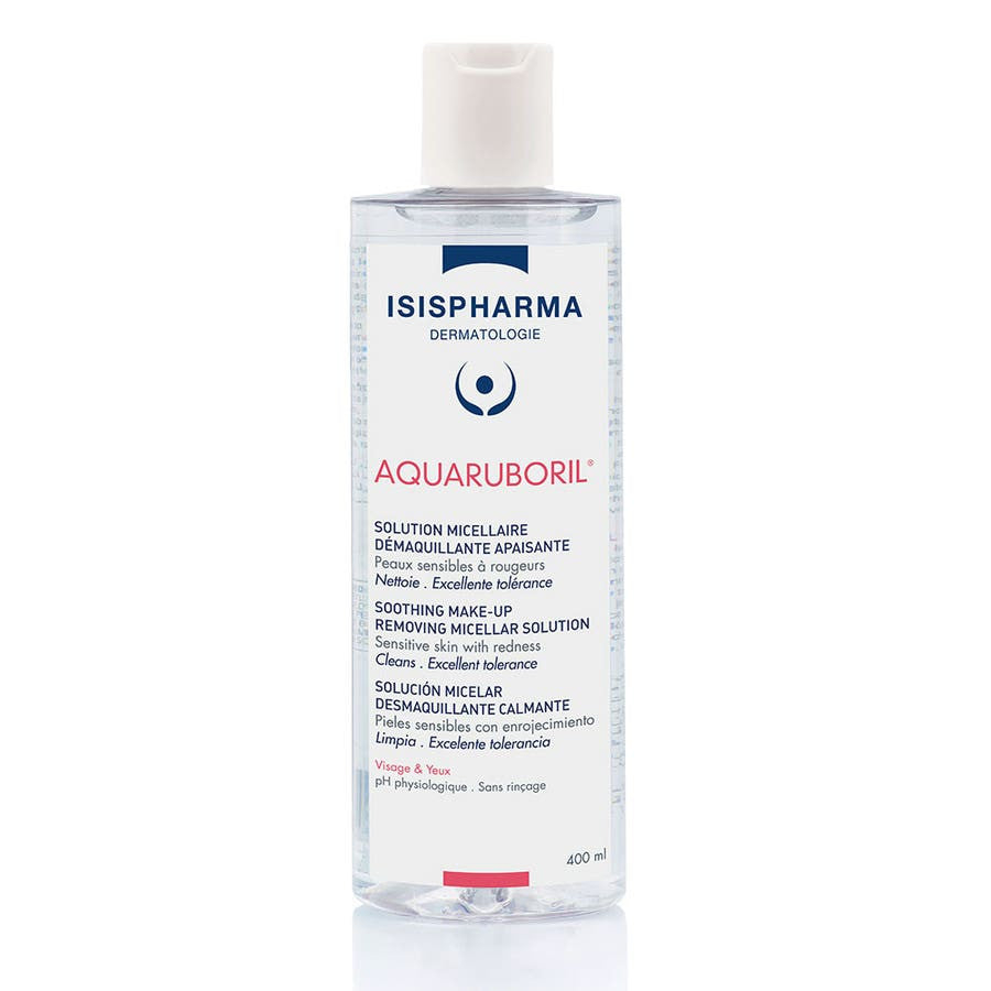 Isispharma Aquaruboril Makeup Removing Micellar Solution for Skin Prone to Redness 200ml (6.76 fl oz)