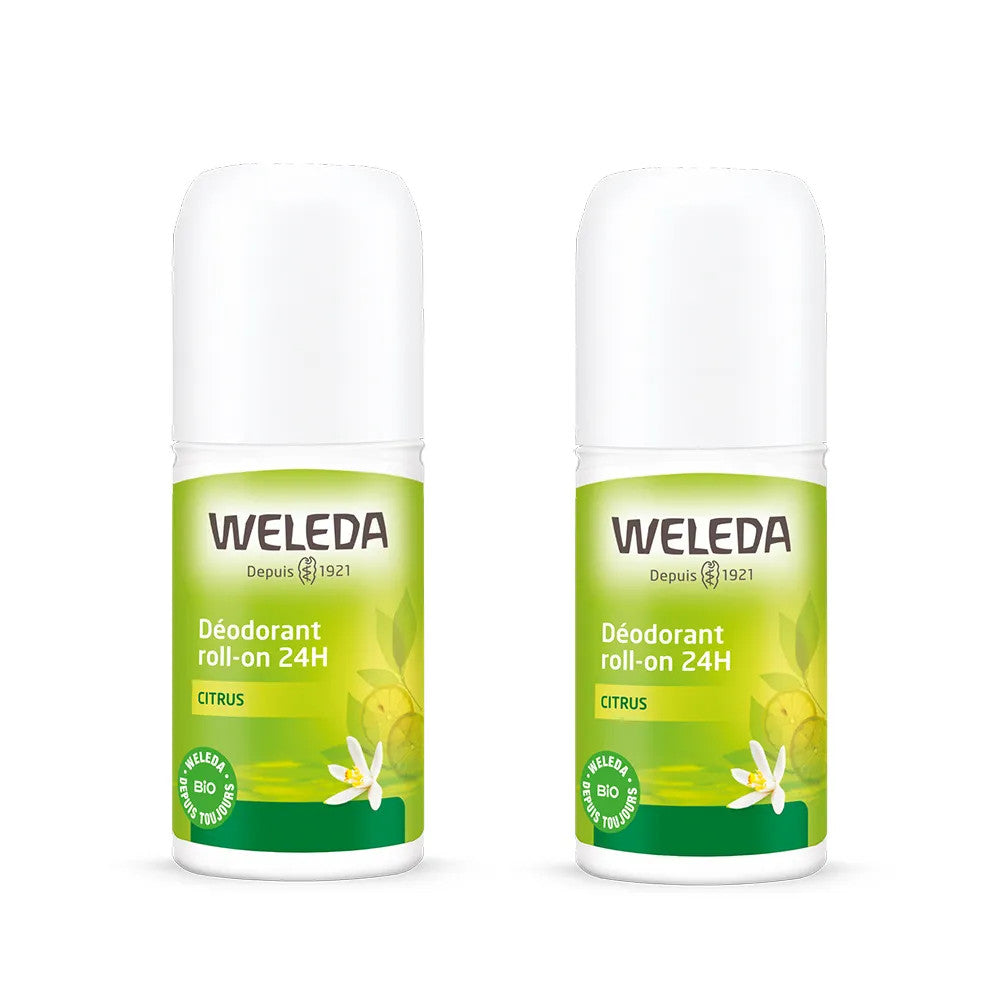 Weleda Déodorant Roll-On 24h Citrus sans sels d'aluminium - 50 ml 