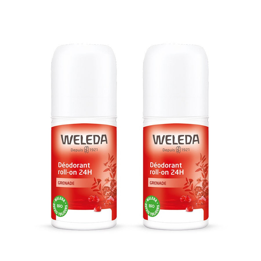 Weleda Grenade Deodorant Roll-On 24h 2x 50ml (1.69fl oz)