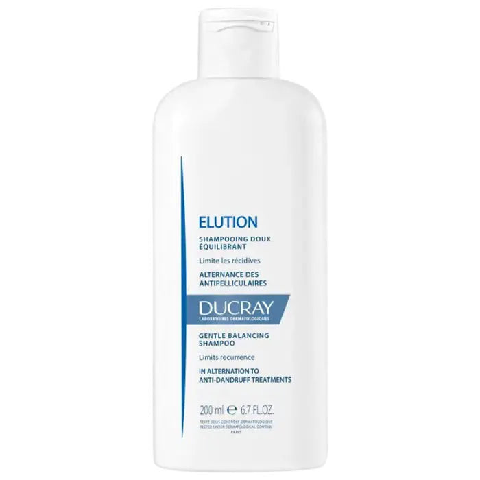 Ducray Elution Gentle Balancing Shampoo for Dandruff Control