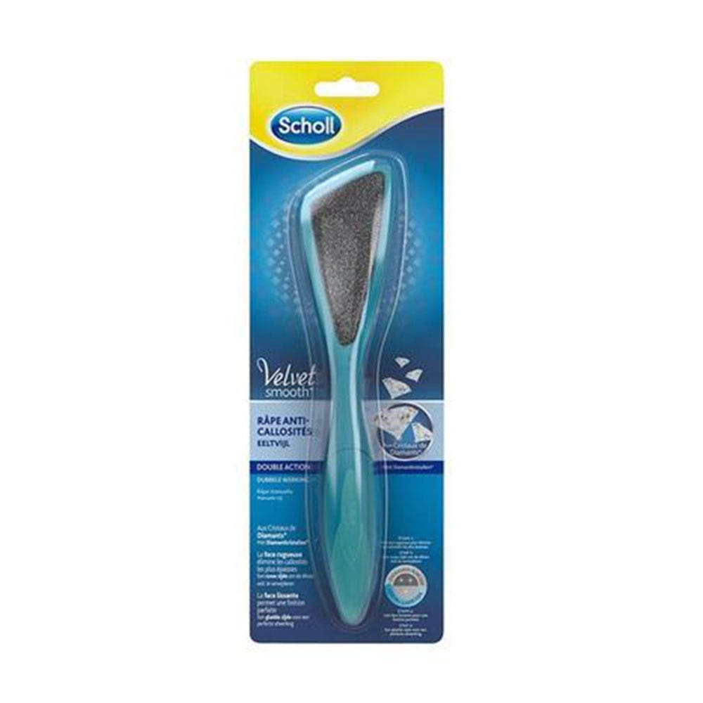 Scholl Double Sided Foot Pumice & Grater With Diamond Crystals Velvet Smooth