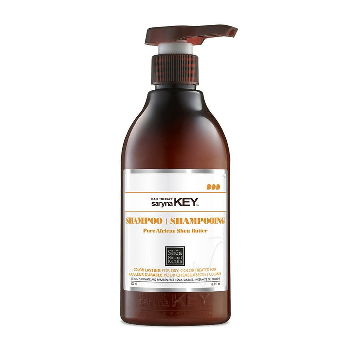 Shampoing au beurre de karité africain Saryna Key Color Lasting 500 ml (16,90 fl oz) 