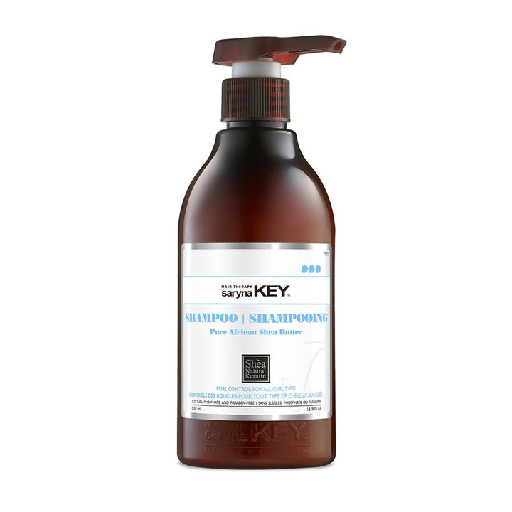 Shampoing contrôle des boucles au beurre de karité pur Saryna Key 500 ml (16,90 fl oz) 