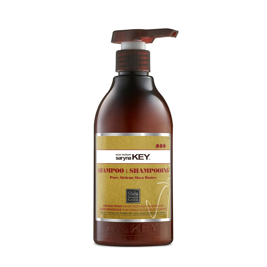 Saryna Key Shampoing pur karité africain BEURRE DE KARITE PUR D'AFRIQUE 300 ml (10,14 fl oz) 