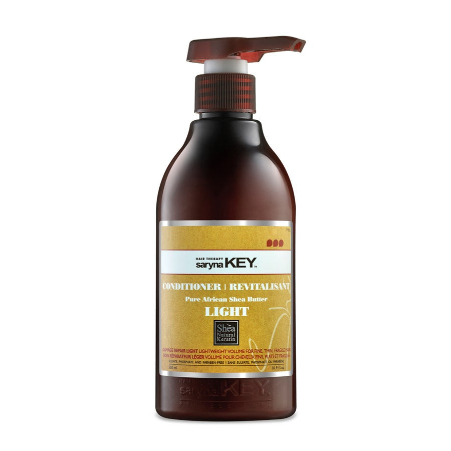 Après-shampoing réparateur Saryna Key 500 ml (16,90 fl oz) au beurre de karité africain pur 