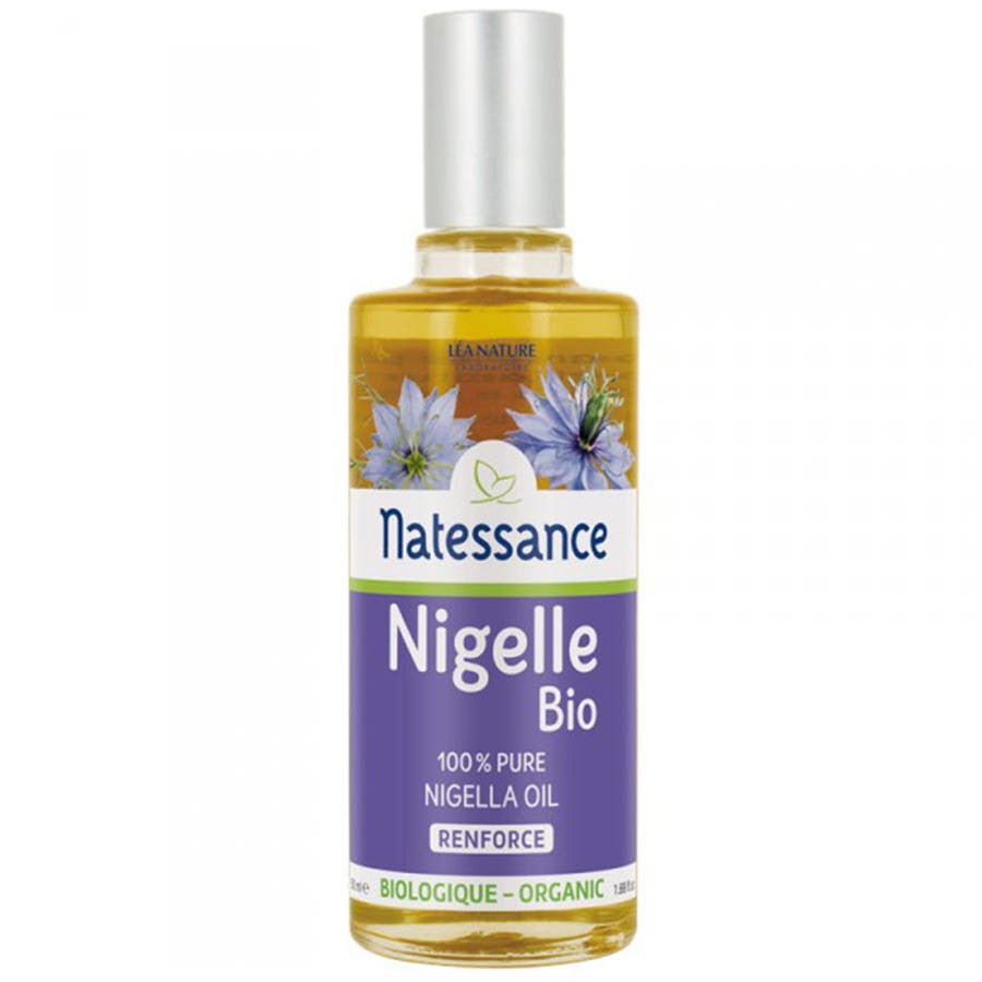 Huile de nigelle biologique Natessance pure 50 ml (1,69 fl oz) 