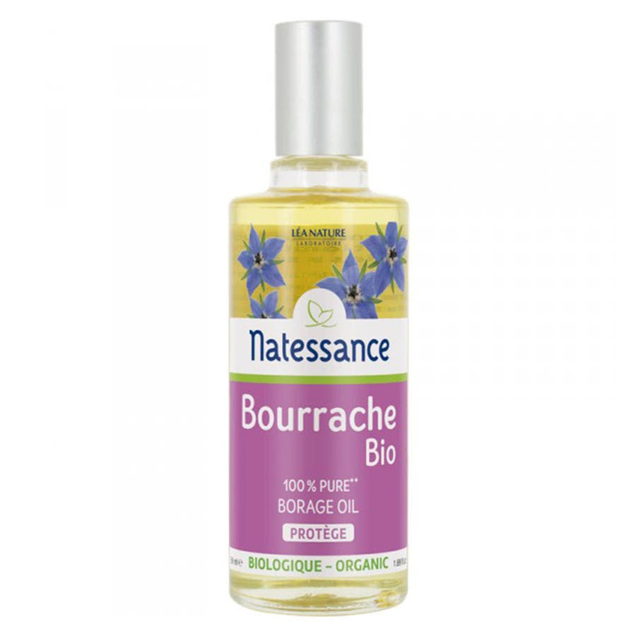 Huile de bourrache bio Natessance pure 50 ml 