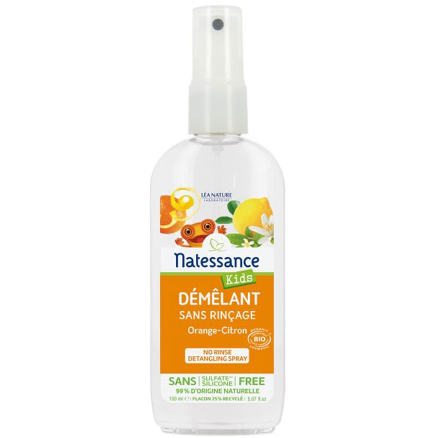 Natessance Kids No Rinse Detangling Spray Organic 150ml (5.07fl oz)