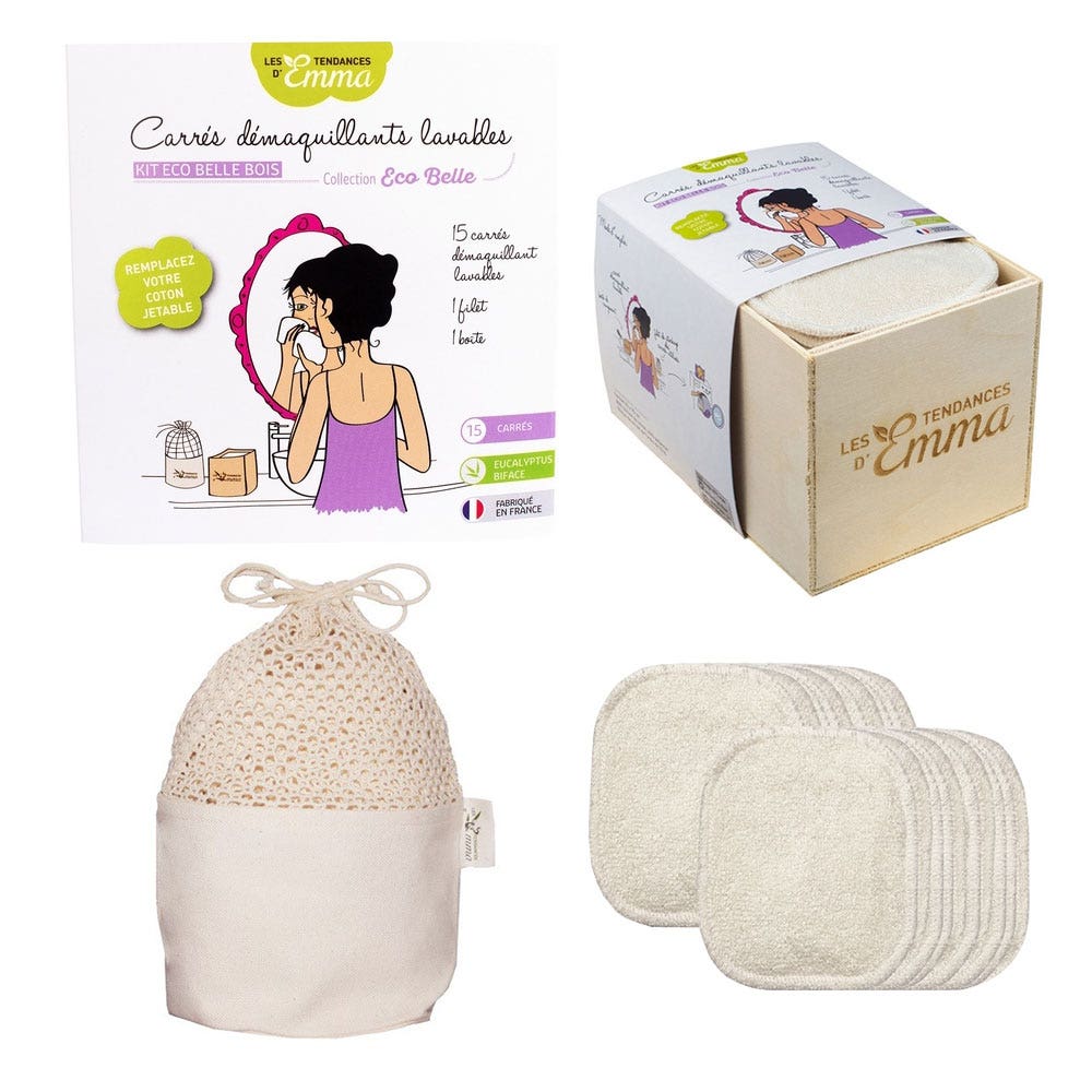 Les Tendances D'Emma Eco Beauty Kit with Eucalyptus Wooden Box