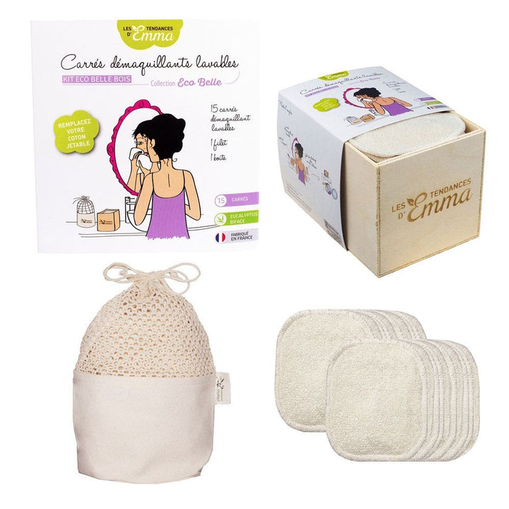 Les Tendances D'Emma Eco Beauty Kit with Eucalyptus Wooden Box