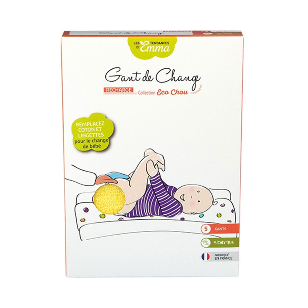 Les Tendances D'Emma Eco Chou Eucalyptus Eco Chou Diaper Gloves x5