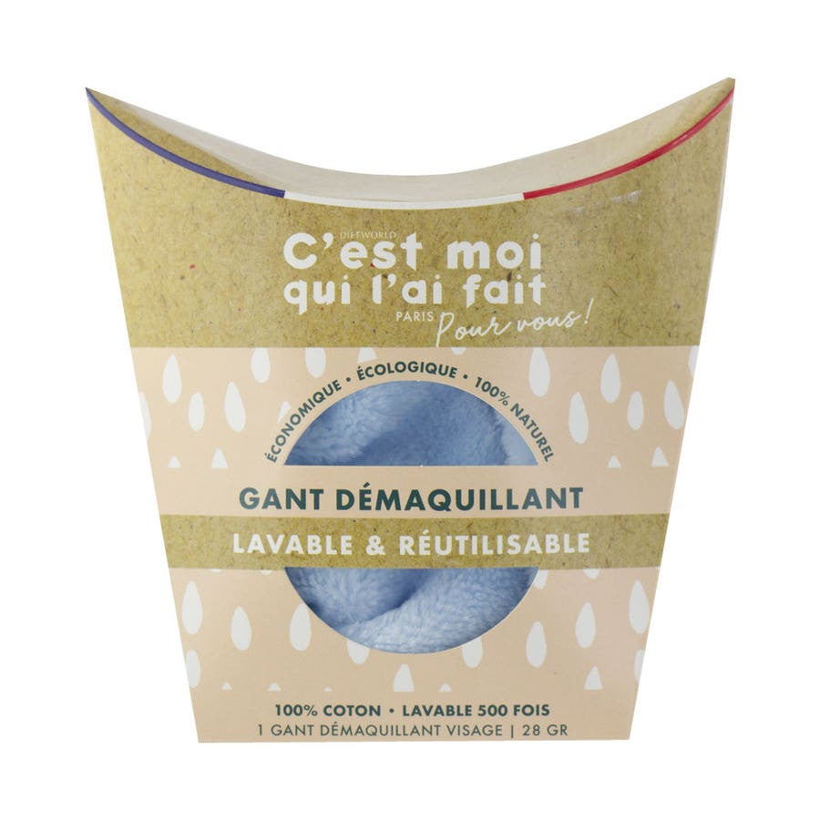 Diet World C'est Moi Qui L'ai Fait Gant nettoyant réutilisable 100 % coton 