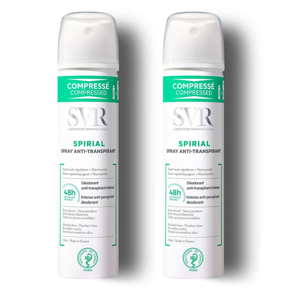 Svr Spirial Spray Anti-transpirant 2x75ml (2.54fl oz)