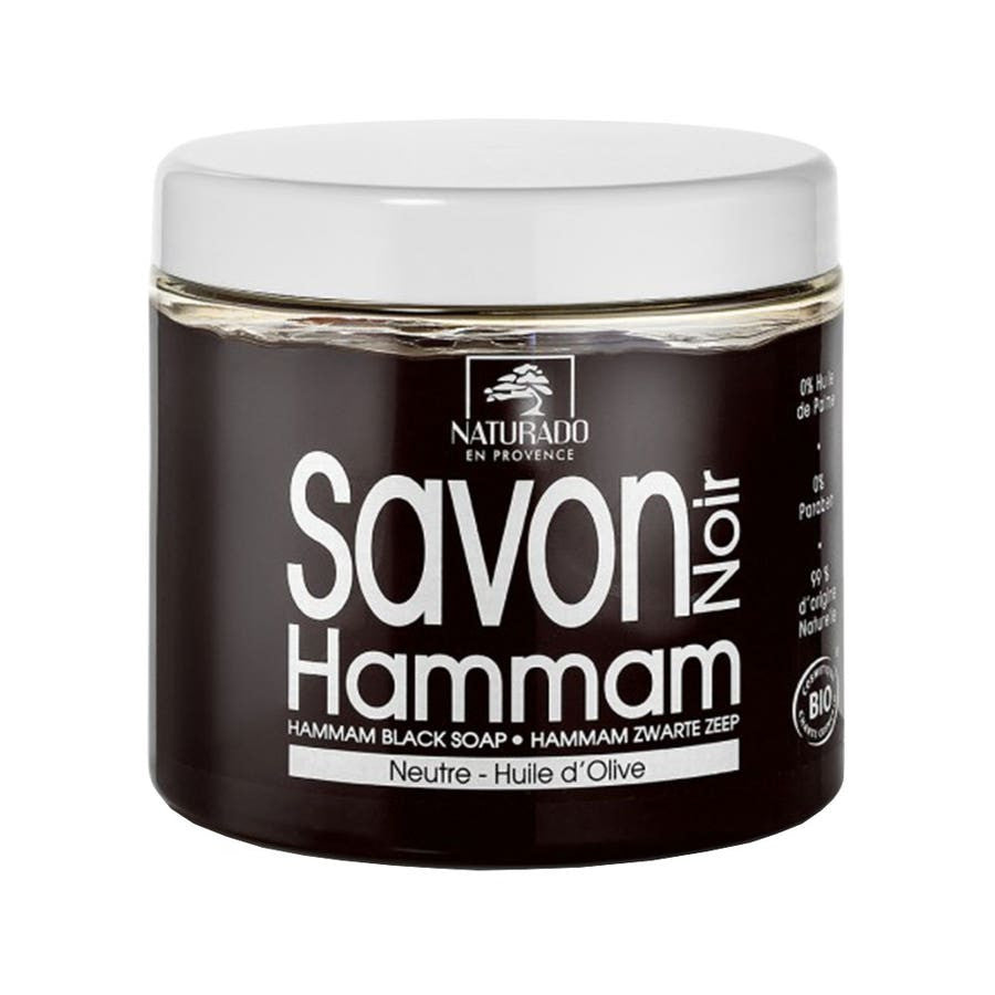 Savon noir Naturado Hammam 600 ml à l'huile d'olive 