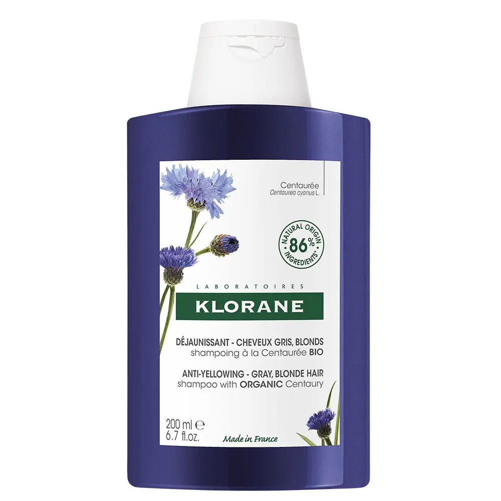 Klorane Anti-Yellowing Shampoo with Centaury for Gray and Blonde Hair