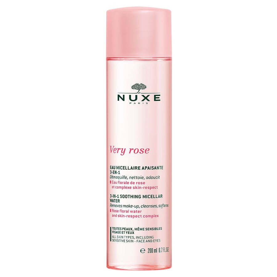 Nuxe Very Rose Eau Micellaire Apaisante 3-en-1 200 ml (6,76 fl oz) 