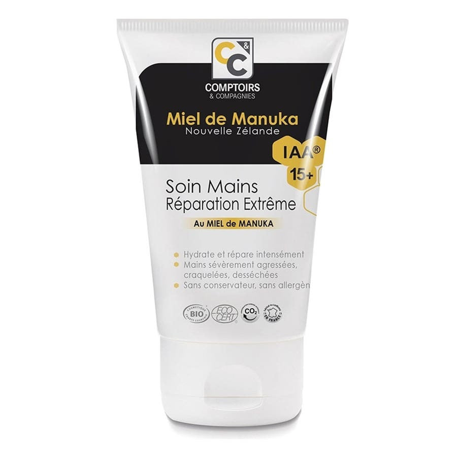 Comptoirs Et Compagnies Iaa15+ Soin Réparateur Mains Bio au Miel de Manuka 50 ml (1.69fl oz) 