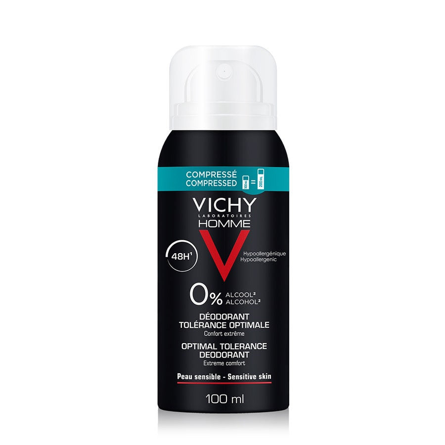 Vichy Deodorants Compressed Spray Optimal Tolerance 48h Sensitive skin  100ml (3.38fl oz)