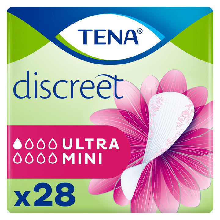 Tena Discreet Ultra Mini لضعف المثانة الخفيف x28