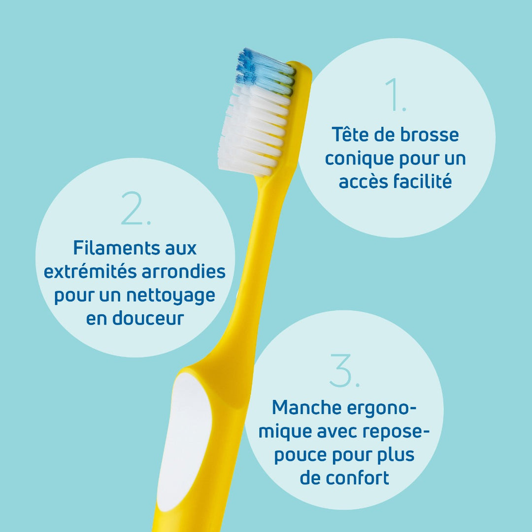 TePe Nova medium toothbrush 3 x
