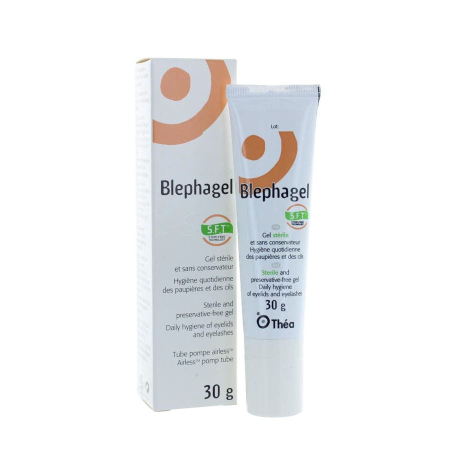 Gel stérile Thea Blephagel SFT Stri-Free Technology pour paupières et cils 30 g (1,05 oz) 