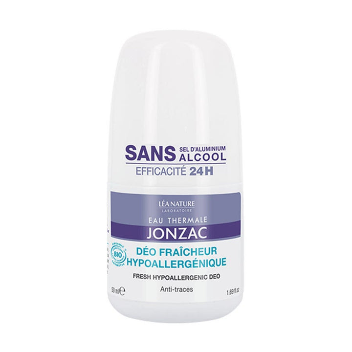 Eau thermale Jonzac Antitranspirante orgánico hipoalergénico 24 h Roll-on 50ml
