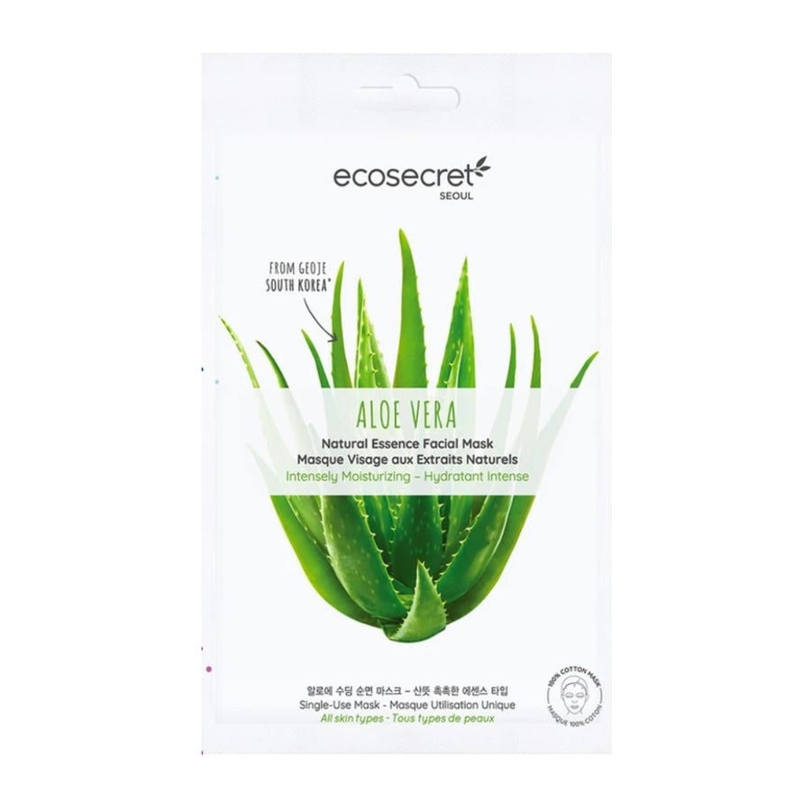 Masque visage Eco Secret à l'essence naturelle d'aloe vera Séoul 20 ml (0,67 fl oz) 