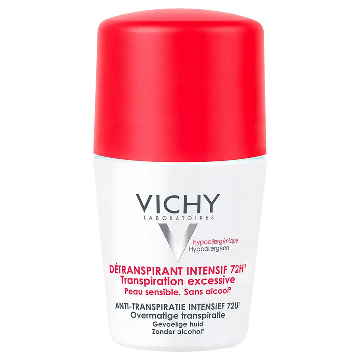 Déodorant roll-on anti-transpirant intense Vichy pour peaux sensibles 