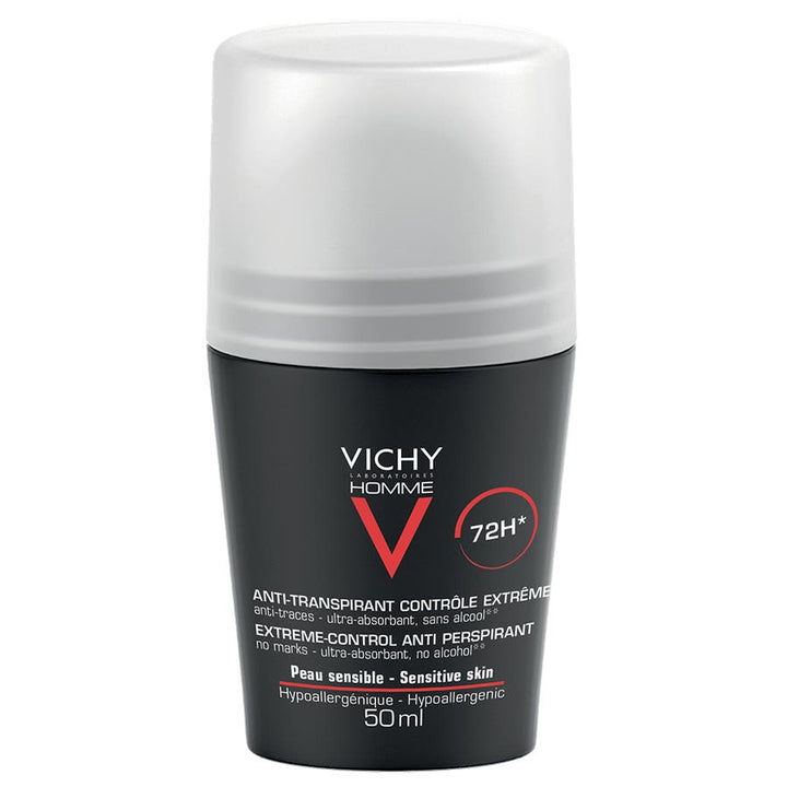 Vichy Men Anti-perspirant Roll On Deodorant 72h Sensitive Skin
