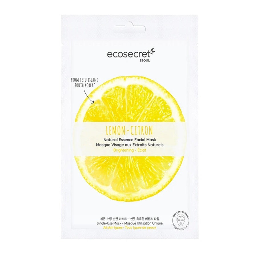 Masque visage Eco Secret à la rose de Séoul aux extraits naturels de citron 20 ml (0,67 fl oz) 