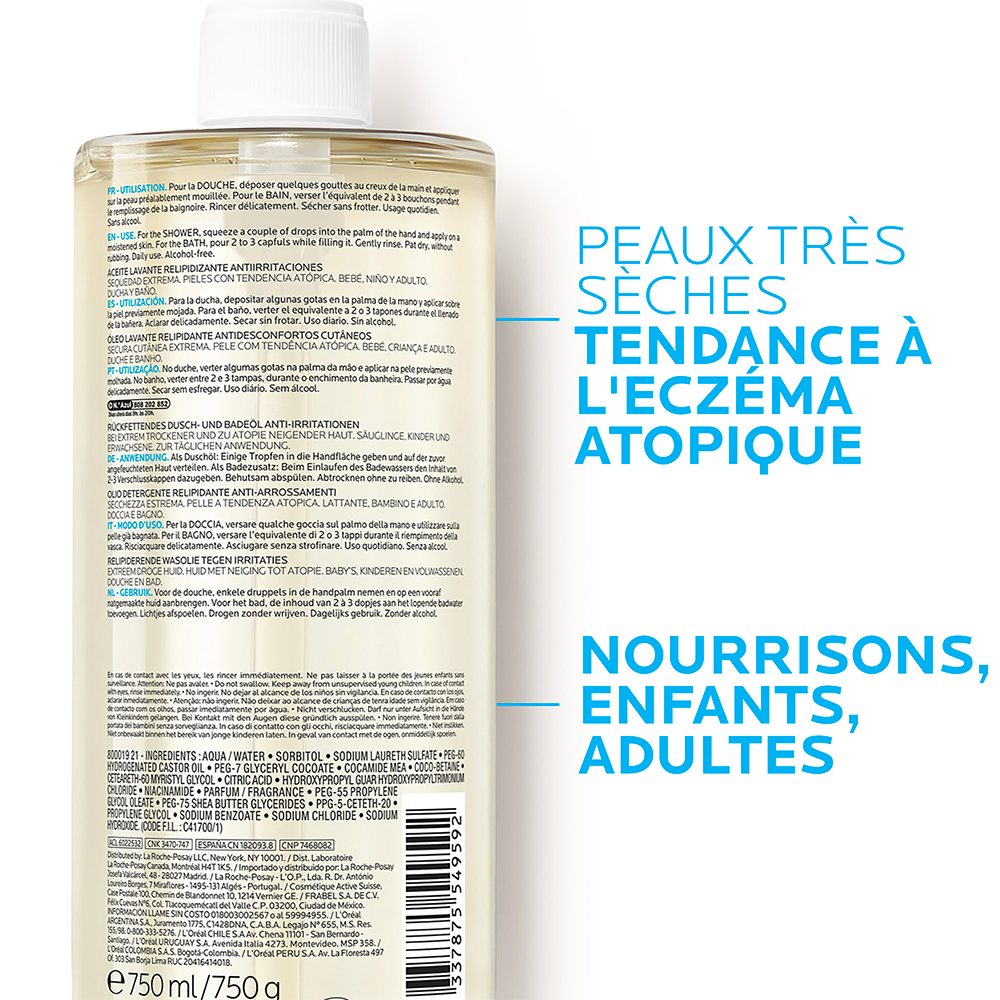 La Roche-Posay Lipikar AP+ Cleansing Shower Oil