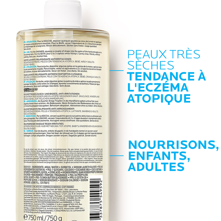 La Roche-Posay Lipikar AP+ Cleansing Shower Oil