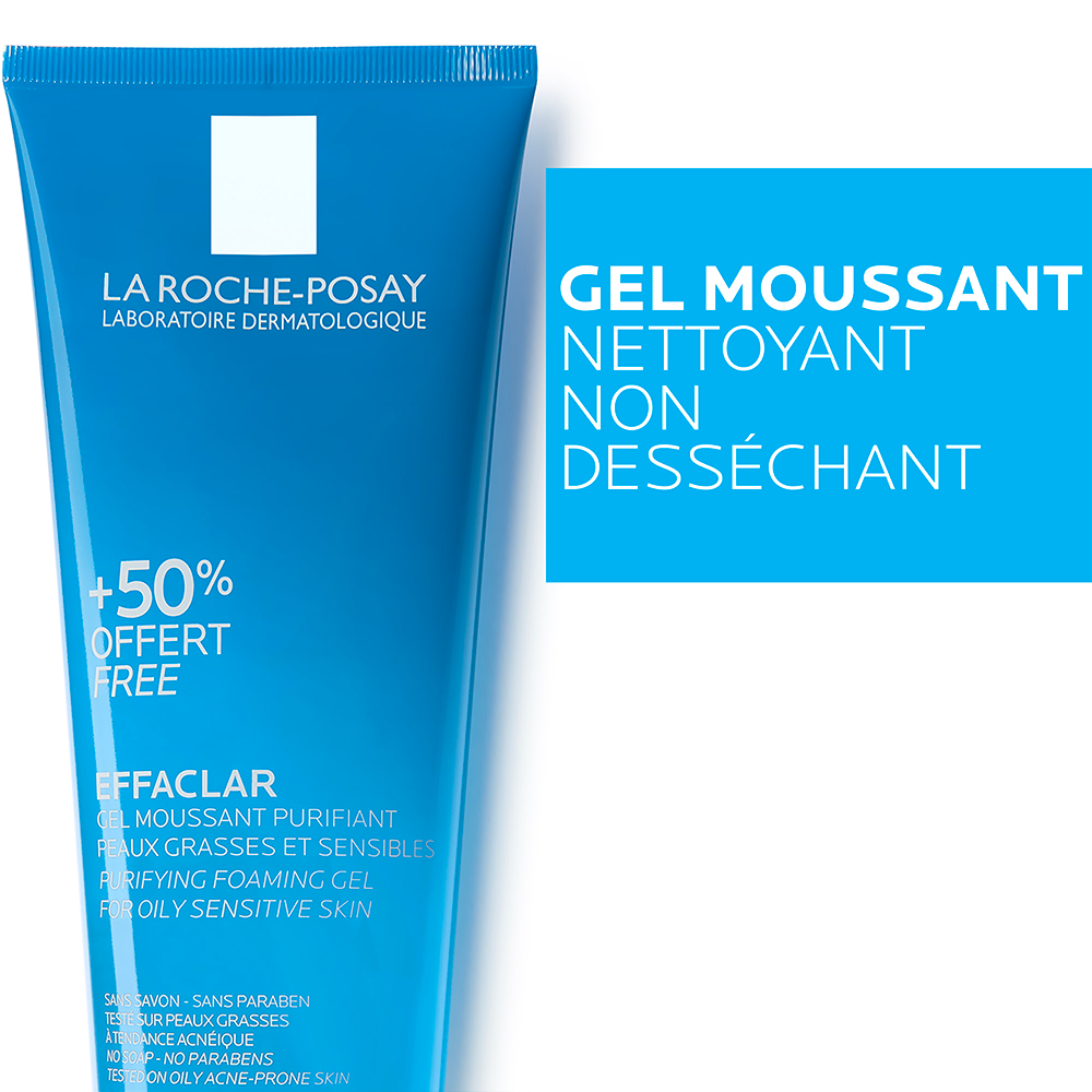 La Roche-Posay Effaclar Purifying Foaming Gel for Oily Sensitive Skin 300ml (10.14 fl oz)