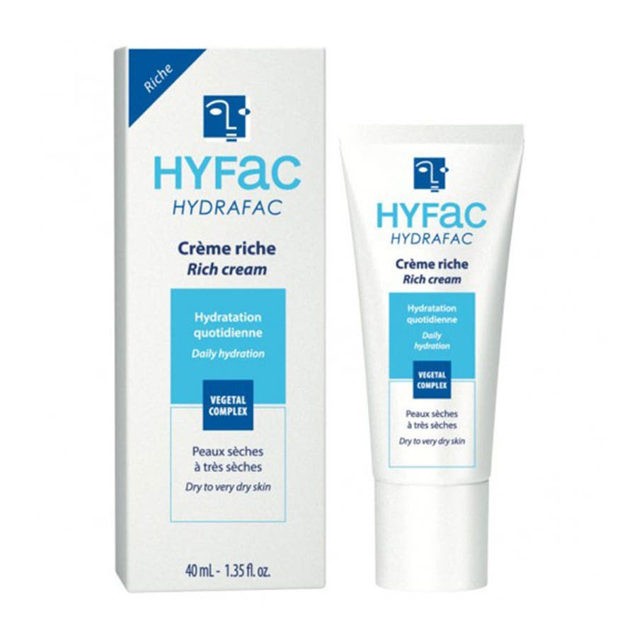 Hyfac Hydrafac Crème Riche Hydratation Quotidienne Peaux Sèches à Très Sèches 50 ml (1,69 fl oz) 