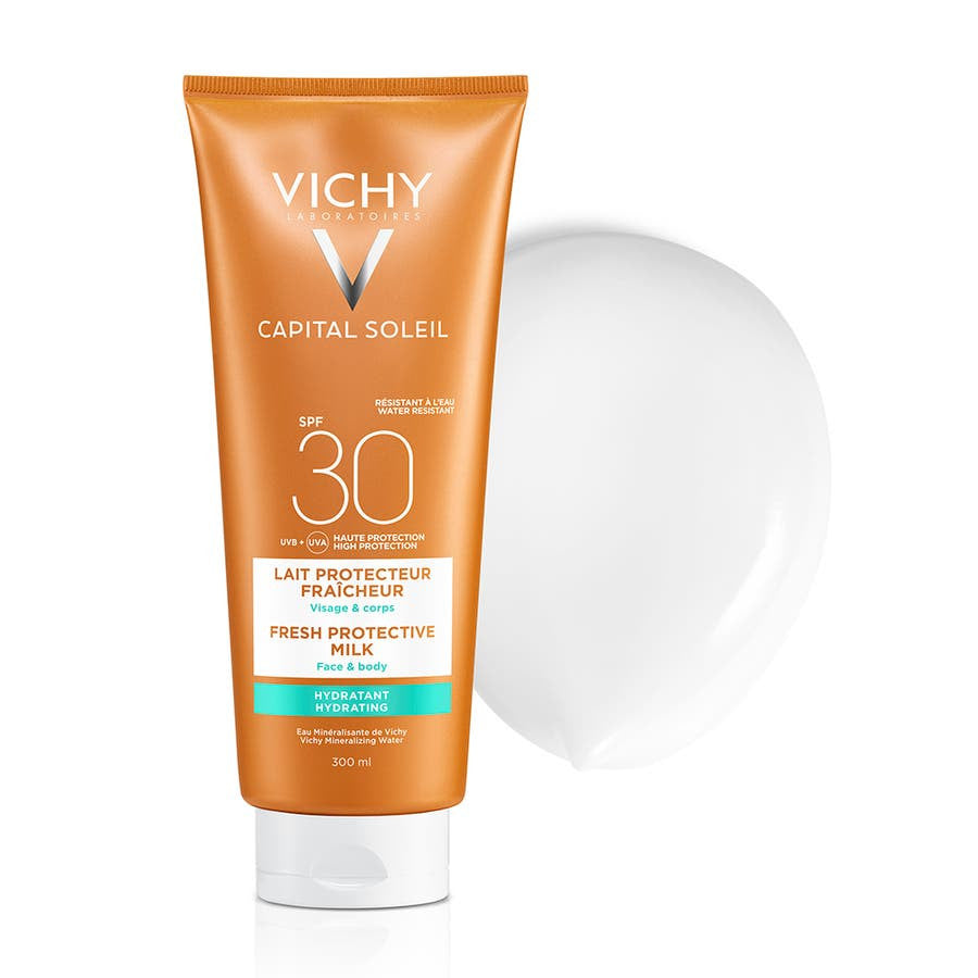 Vichy Capital Soleil Beach Protect Fresh Hydrating Milk SPF30 300ml (10.14fl oz)