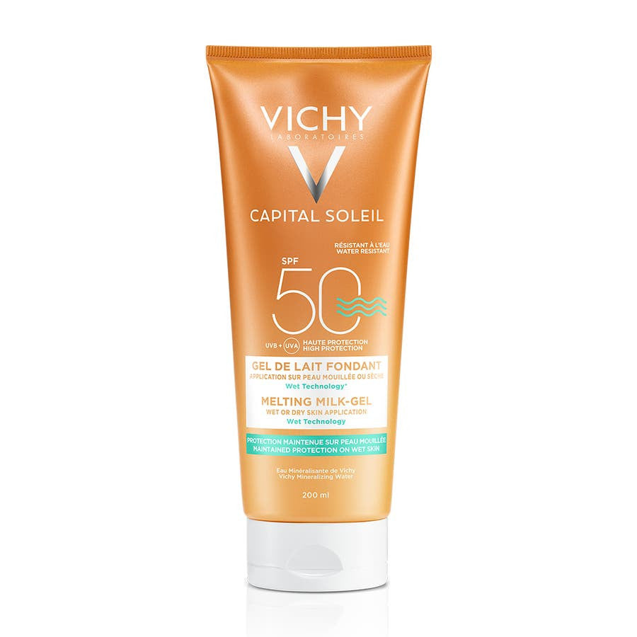 Vichy Ideal Soleil Ultra Melting Milk-Gel SPF50 Wet Or Dry Skin 200ml (6,76fl oz)