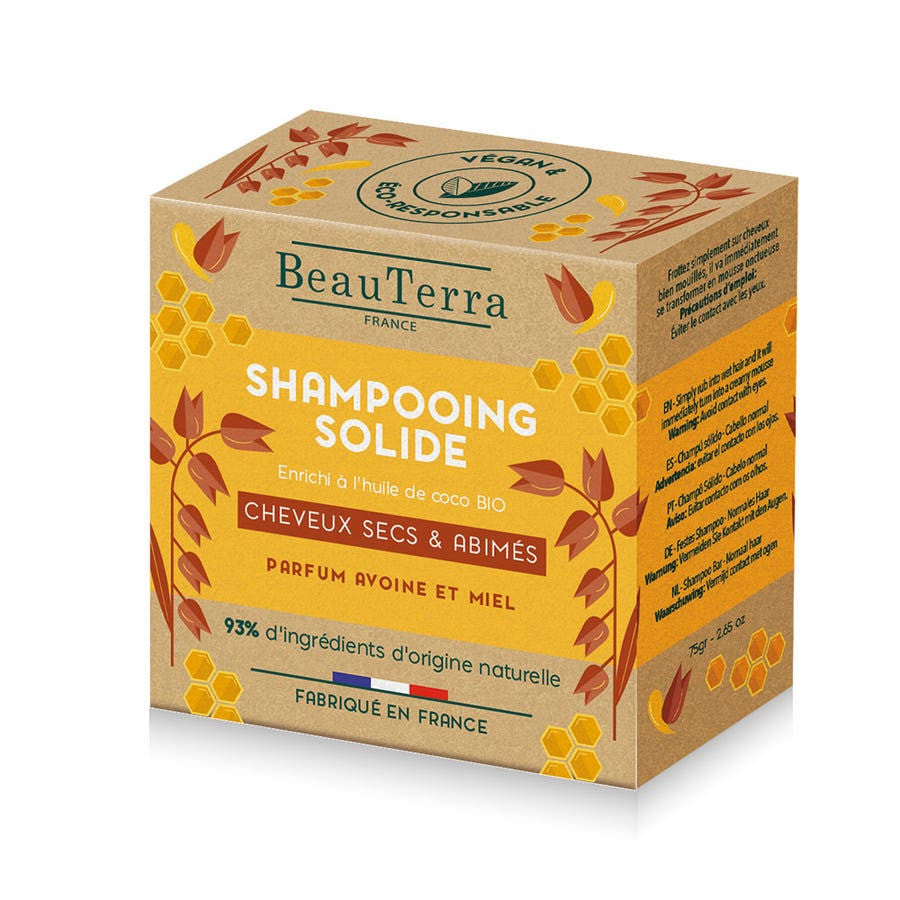 Beauterra Solid Shampoo for Dry & Damaged Hair 75g (2.64 oz)