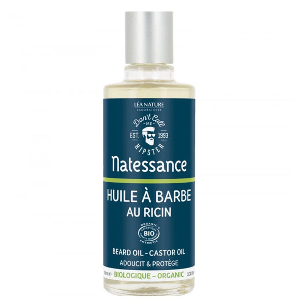 Natessance Black Castor Oil for Very Dry Coarse or Curly Hair 100ml (3.38fl oz)