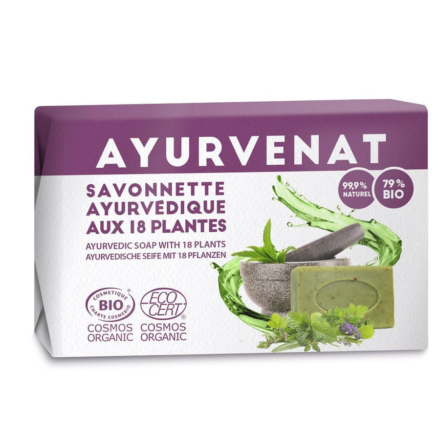 Savons ayurvédiques bio Oleanat aux 18 herbes 100 g (3,52 oz) 