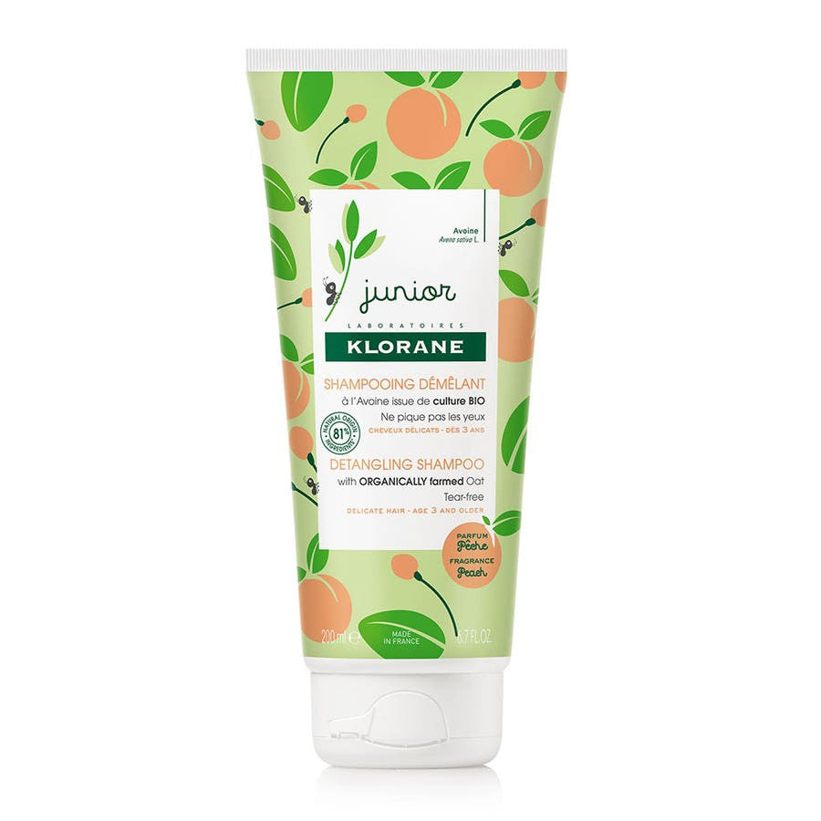 Klorane Junior Peach Detangling Shampoo