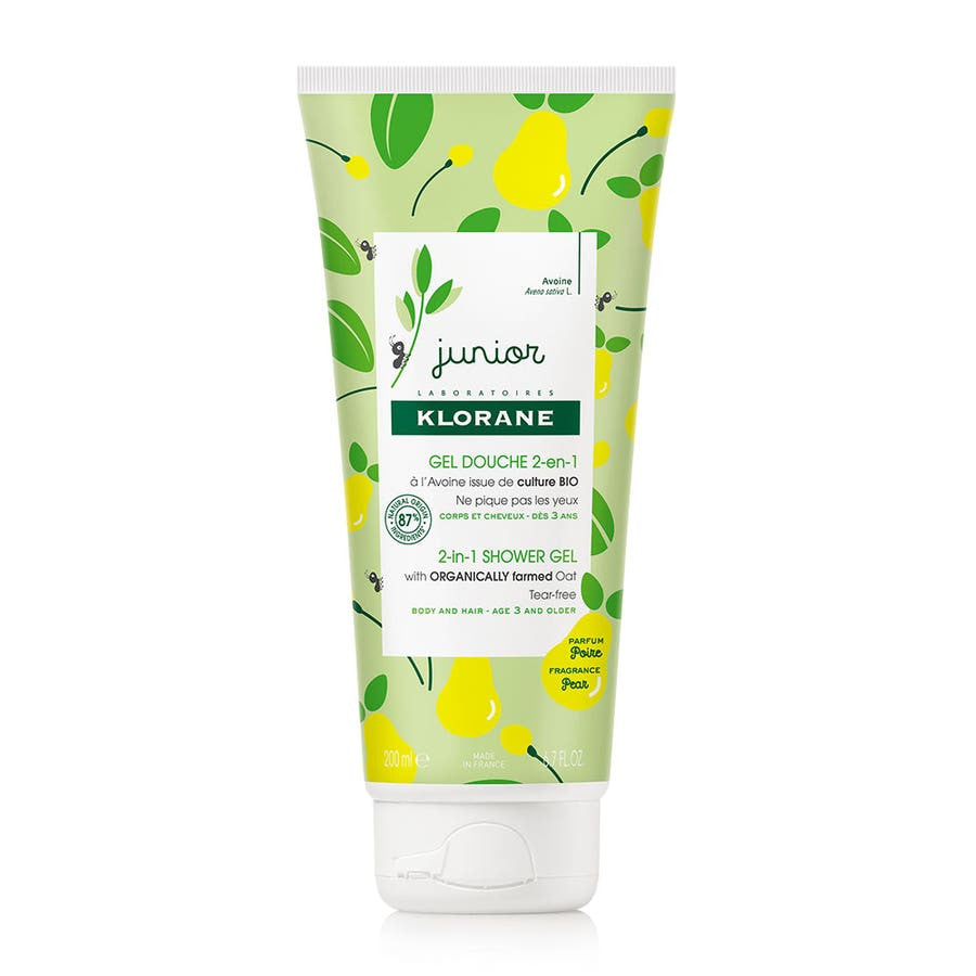 Klorane Junior Shower Gel 2 In 1 Poire 200ml (6.76fl oz)