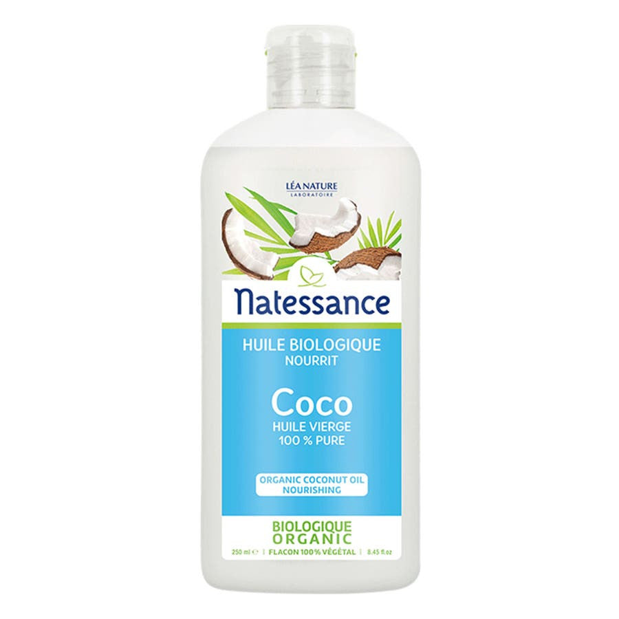 Natessance Organic Coconut Oil 250ml (8.45fl oz)