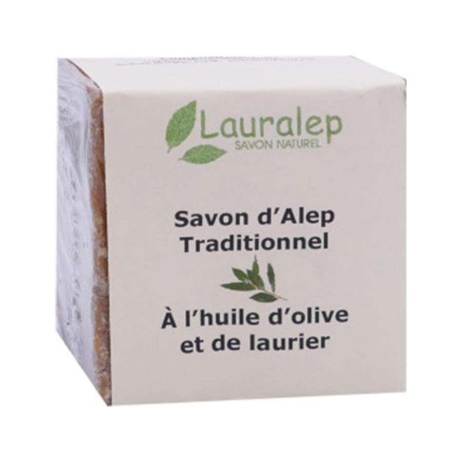 Savon d'Alep traditionnel Lauralep 200 g (6,76 oz) à 5 % d'huile de laurier 