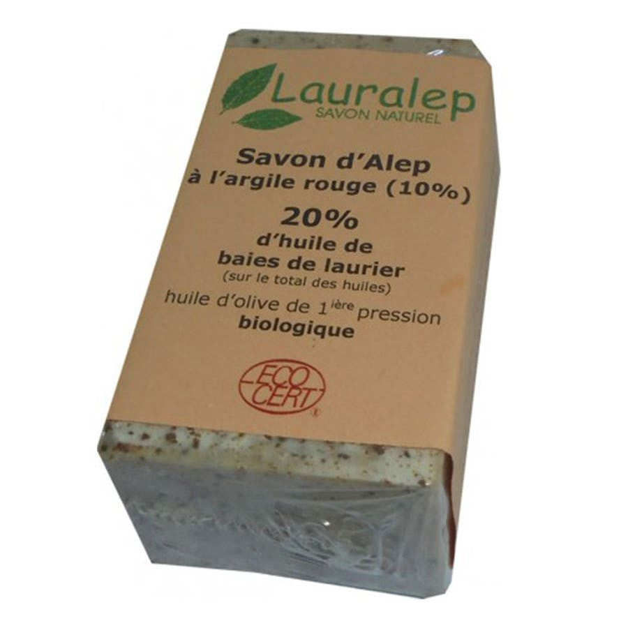 Savon d'Alep Lauralep 20 % Laurier à l'argile rouge 150 g 