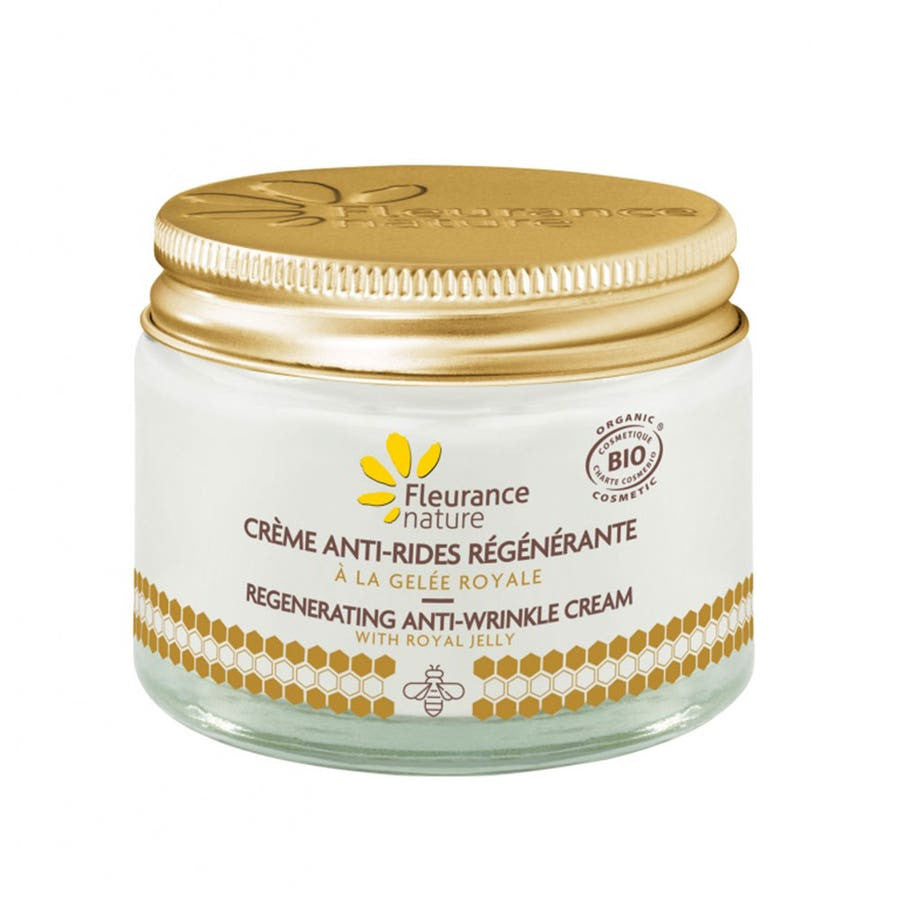 Fleurance Nature CRÈME RÉGÉNÉRANTE ANTI-RIDES À LA GELÉE ROYALE BIO 50 ml 