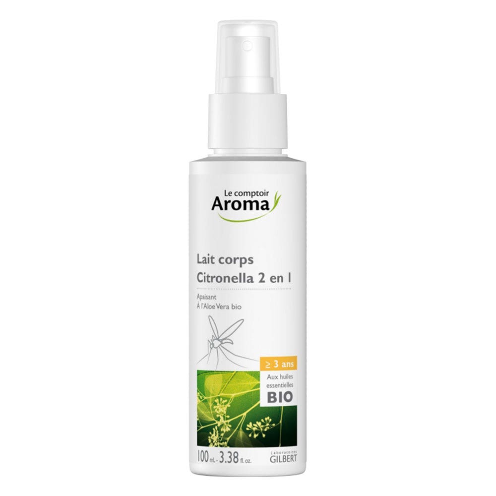 Le Comptoir Aroma 2 in 1 Body Lotion with Bioes Lemongrass 100ml (3.38fl oz)