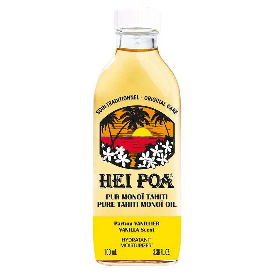 Huile hydratante au monoï pur Hei Poa, parfum vanille, 100 ml (3,38 fl oz) 